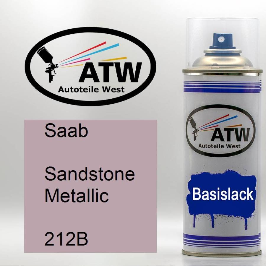 Saab, Sandstone Metallic, 212B: 400ml Sprühdose, von ATW Autoteile West.